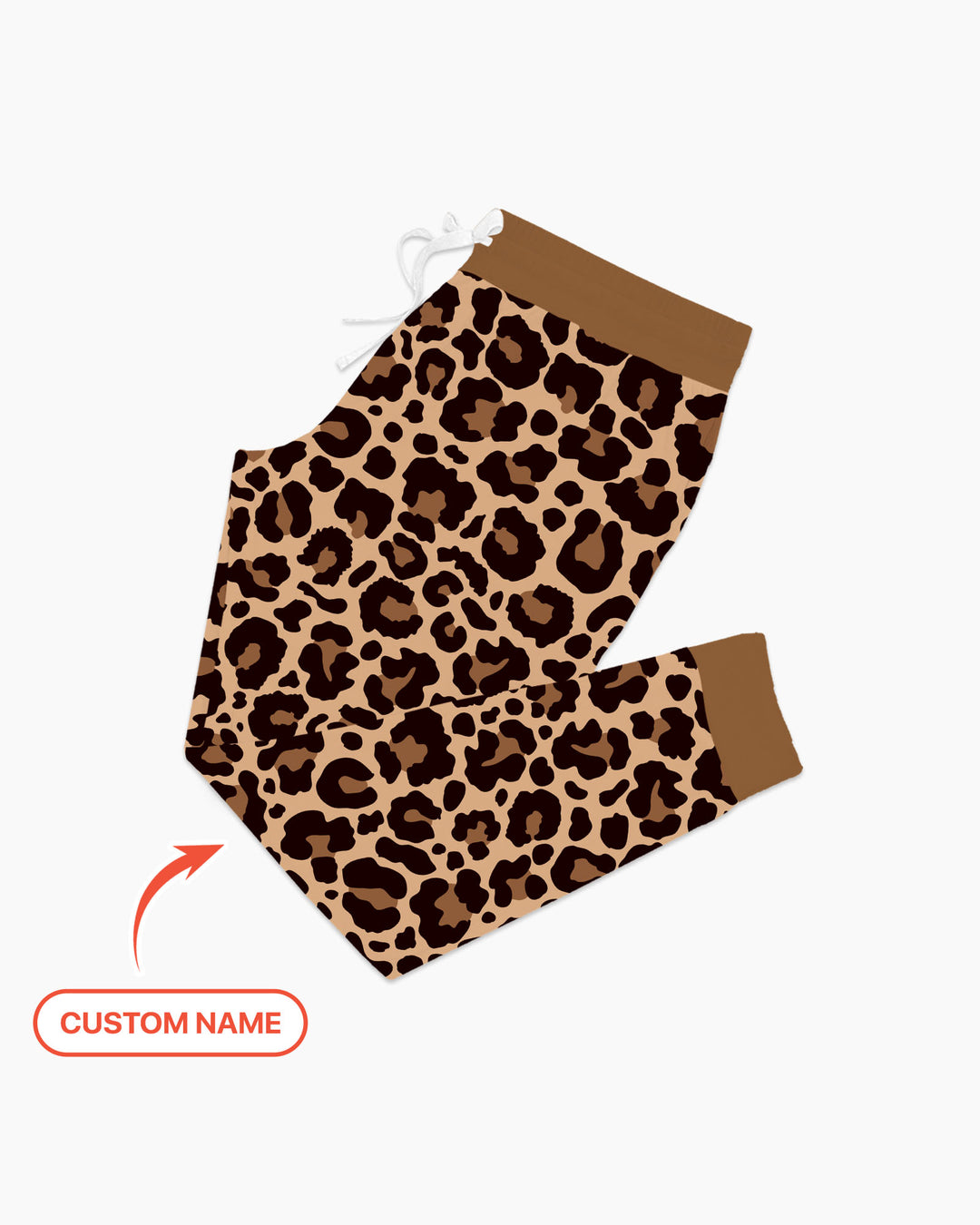 Custom Name School Sweetheart Leopard Bamboo Women Pajama Set