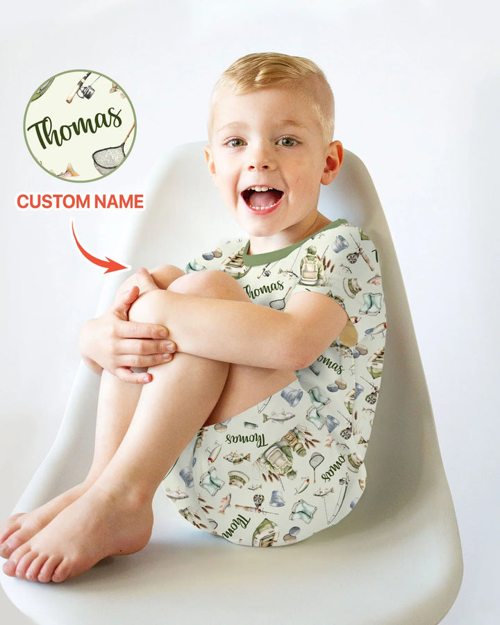 Zweiteiliges Pyjama-Set mit kurzen Ärmeln und Shorts im Sommer-Design