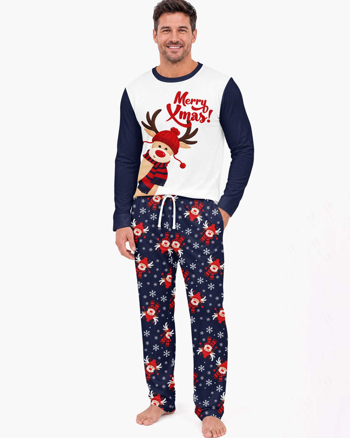 Merry Reindeer Nights Bamboo Men's Pajama Set
