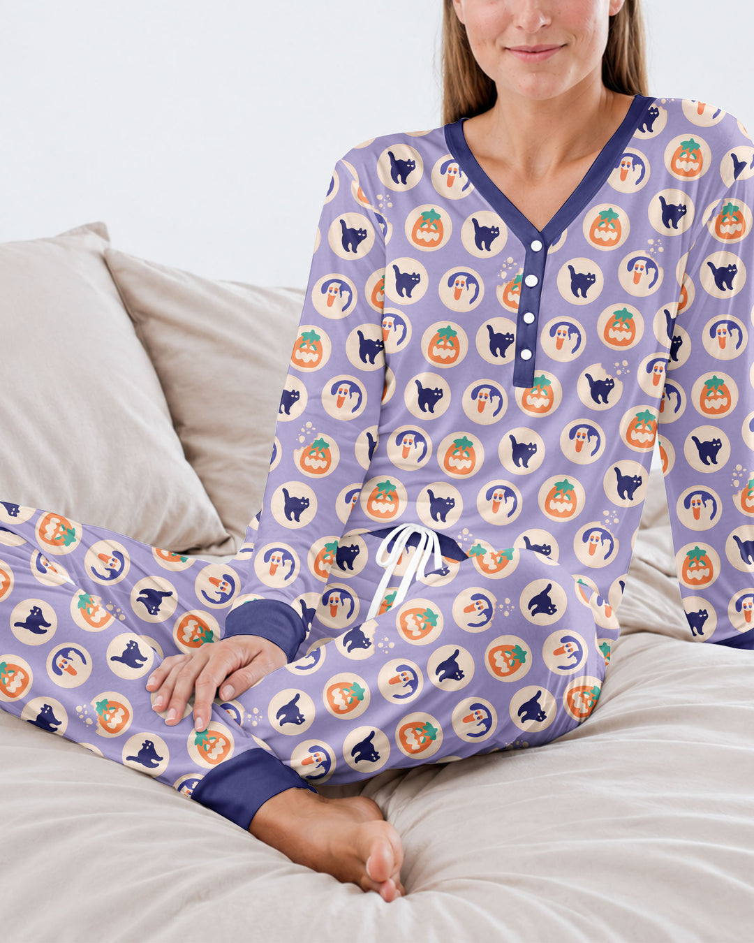 Vorlage Bambus Damen Pyjama Set