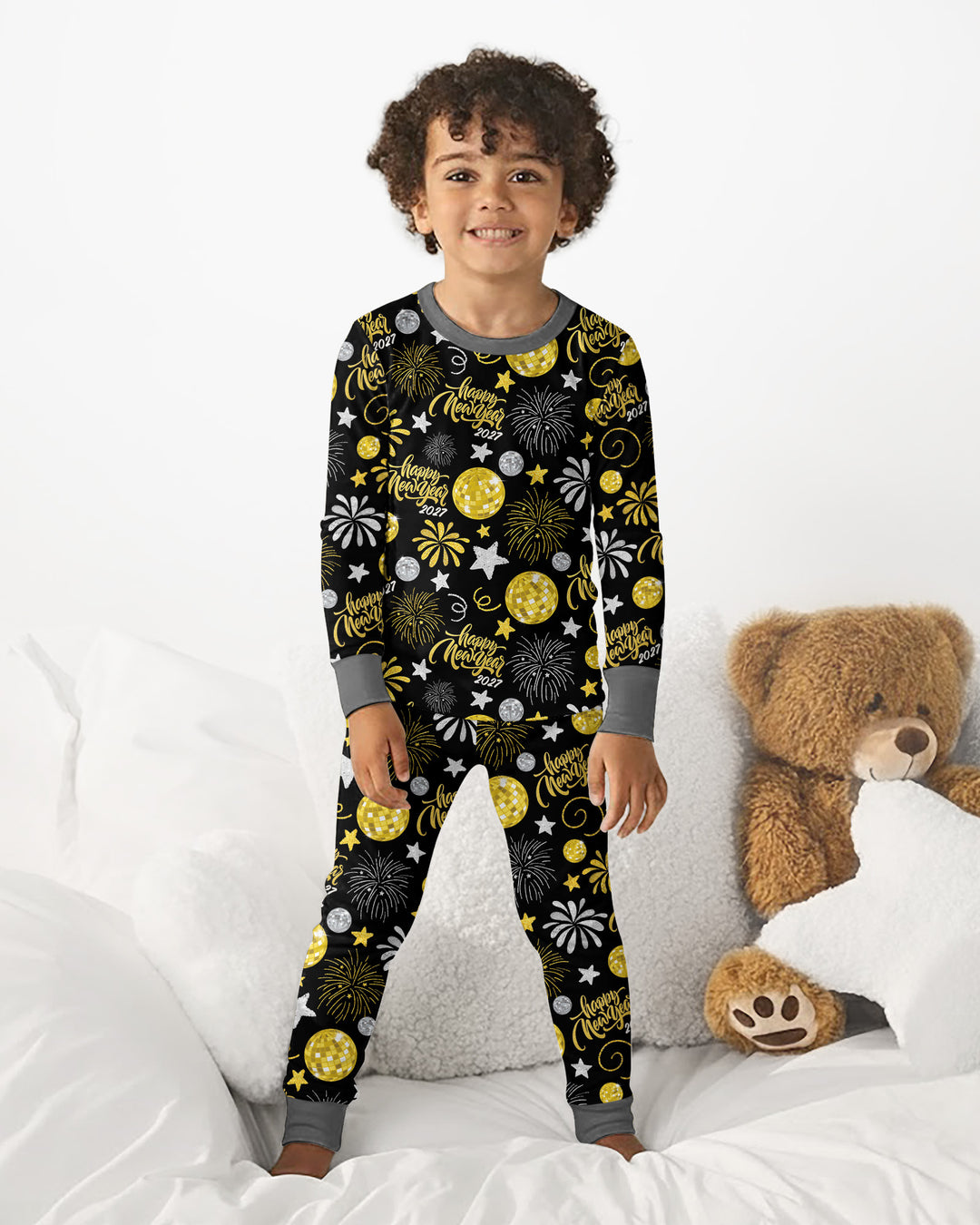 New Year's Eve Celebration 2027  Bamboo Two Piece Long Sleeve Pajama Set
