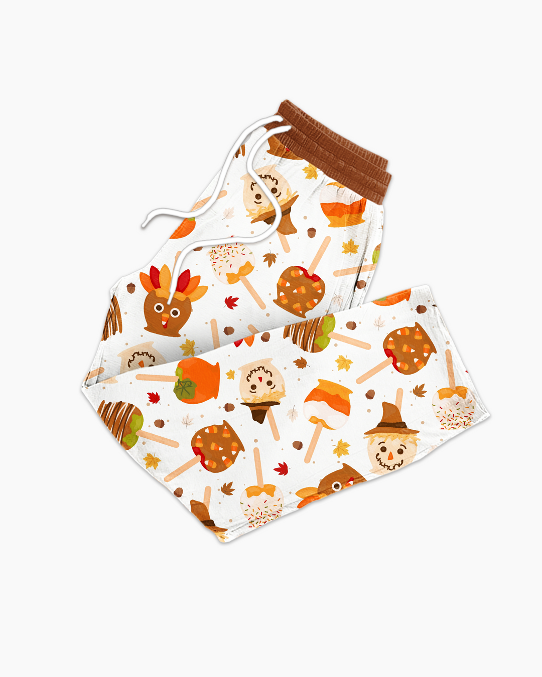 Fall Caramel Apple Family Matching Bamboo Men's Pajama Set