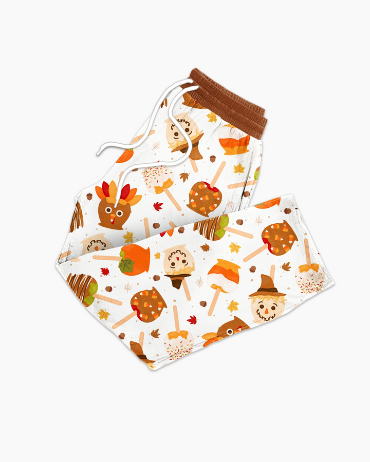 Fall Caramel Apple Family Matching Bamboo Men's Pajama Set
