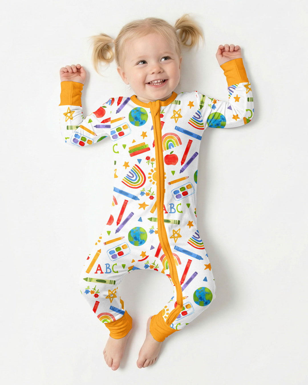 Gerippte Babykleidung mit individuellem Foto - Weich &amp; Skizzenhaft