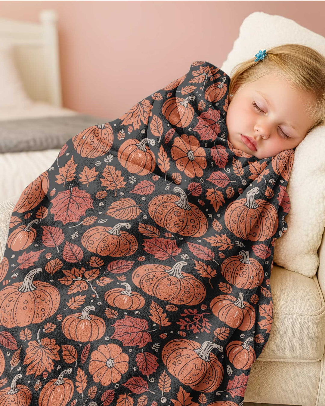 Retro Halloween Pumpkins  Garden Bamboo Blanket