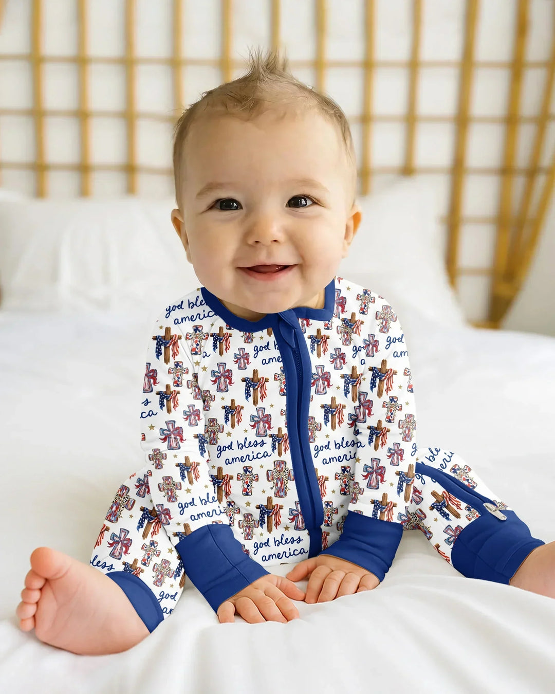 Gerippte Babykleidung mit individuellem Foto - Weich &amp; Skizzenhaft