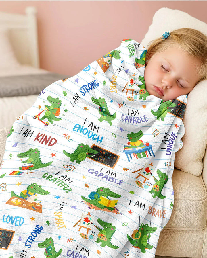 Brave Gator Days Bamboo Blanket