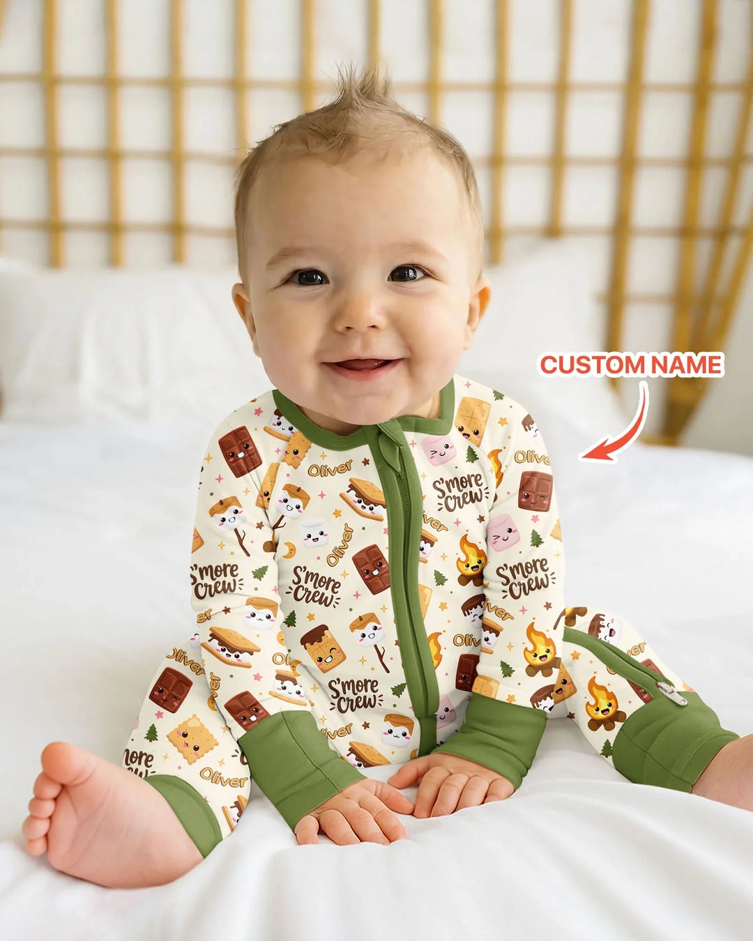 Gerippte Babykleidung mit individuellem Foto - Weich &amp; Skizzenhaft