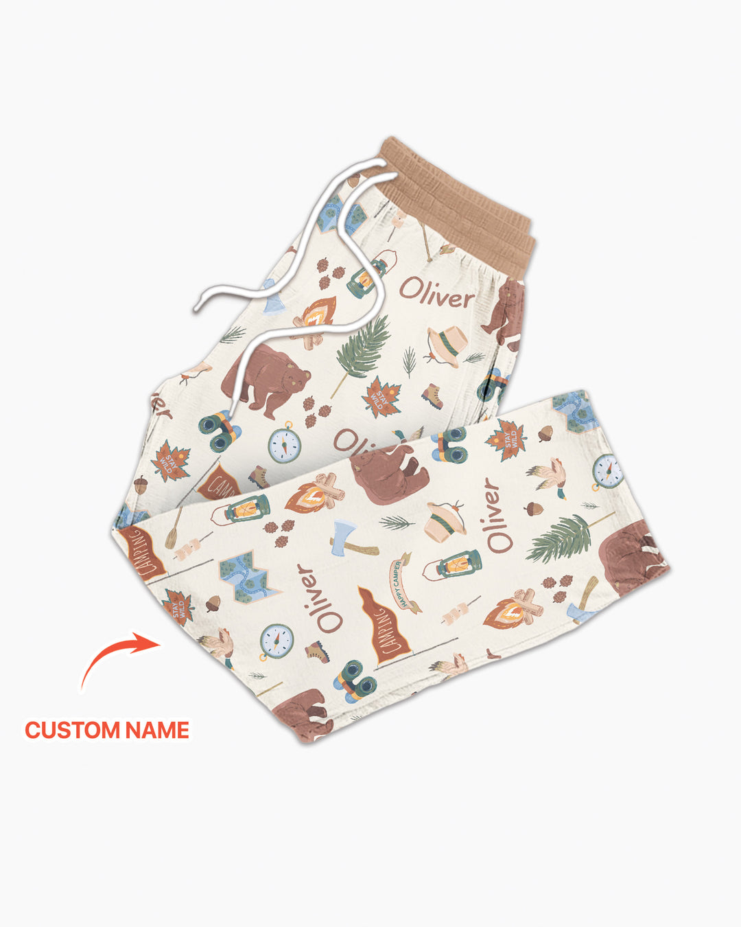 Custom Name Adventure Outdoors Bamboo Men's Pajama Set