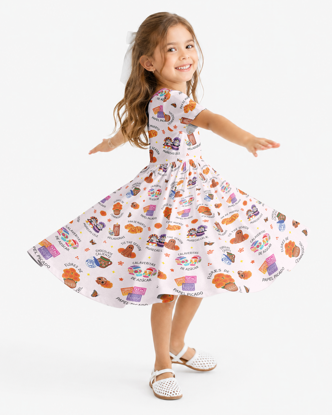 Tis the Dia De Muertos Season Bamboo Twirl Dress