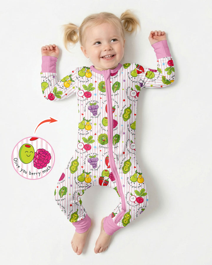 Fruits And Vegetables Love Puns Bamboo Convertible Zippy