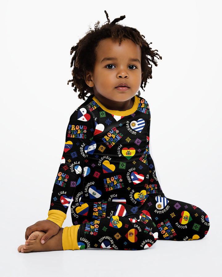 Proud To Be Hispanic Bamboo Two Piece Long Sleeve Pajama Set