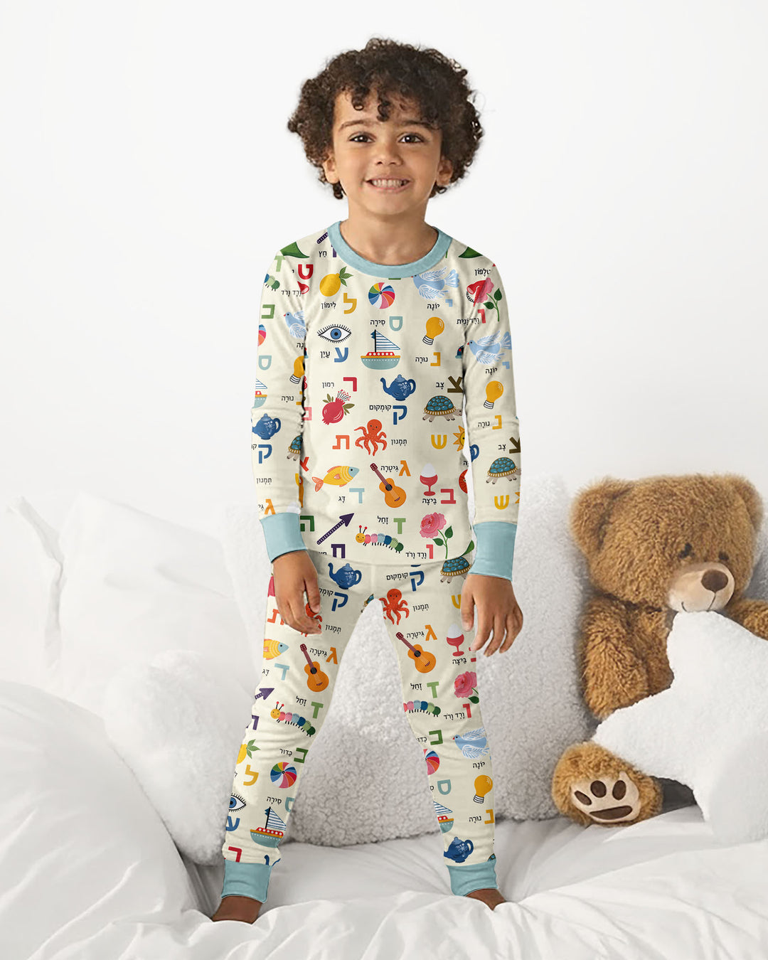 Aleph-Bet Adventures Bamboo Two Piece Long Sleeve Pajama Set
