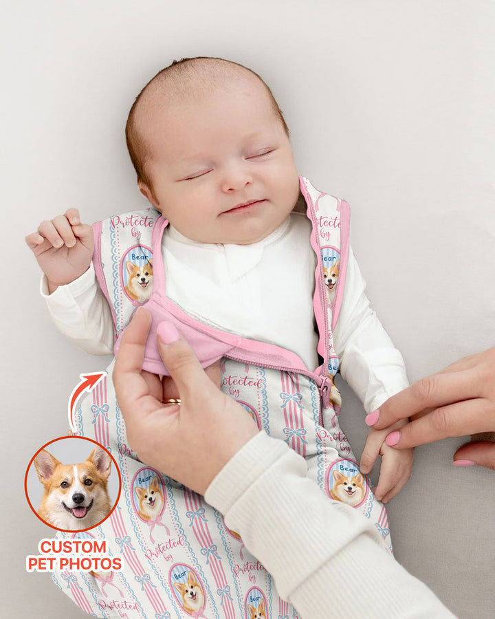 Custom Coquette Pet Photo Little Protecto Bamboo Sleep Bag