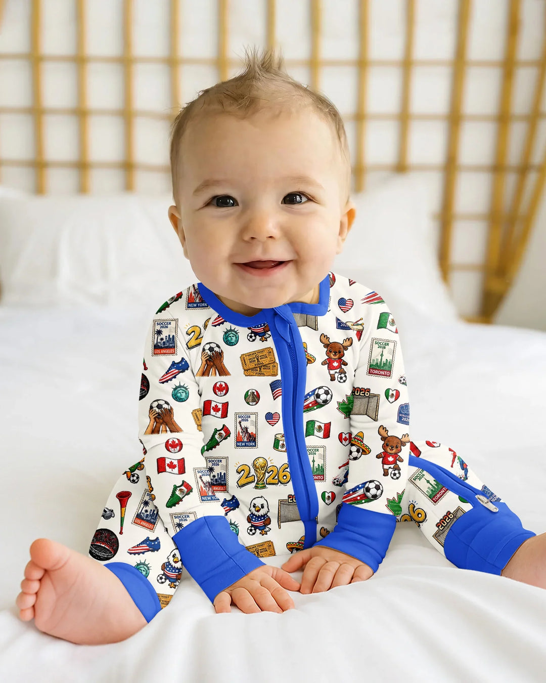 Gerippte Babykleidung mit individuellem Foto - Weich &amp; Skizzenhaft