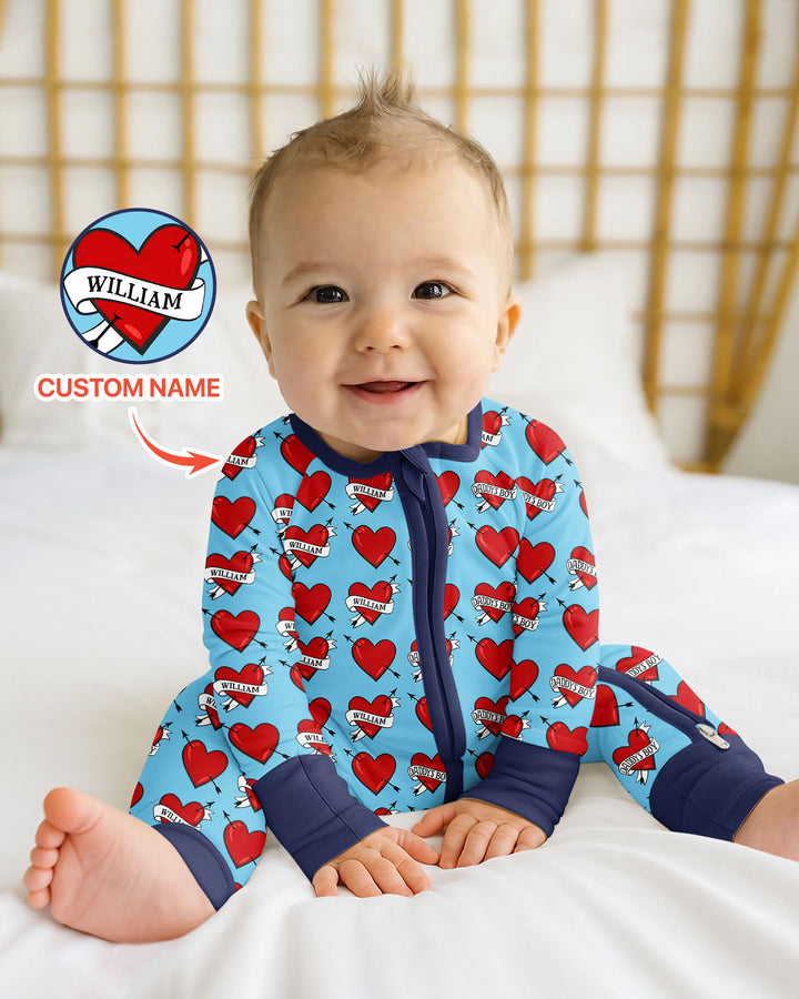 Gerippte Babykleidung mit individuellem Foto - Weich &amp; Skizzenhaft