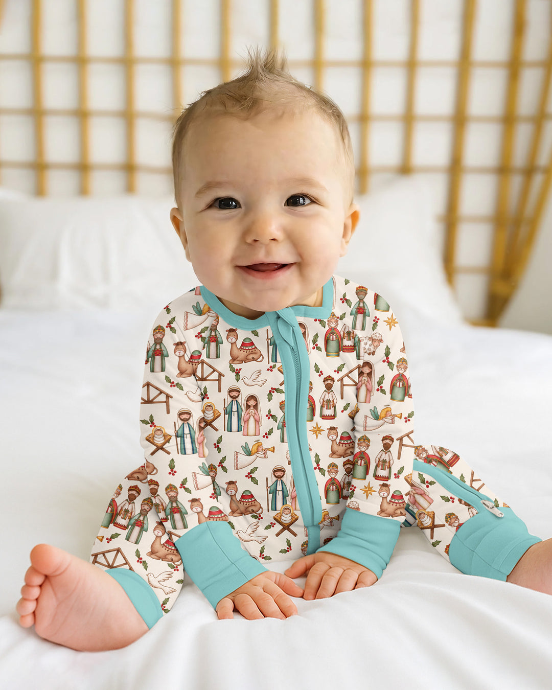 Holy Night Nativity Bamboo Convertible Zippy