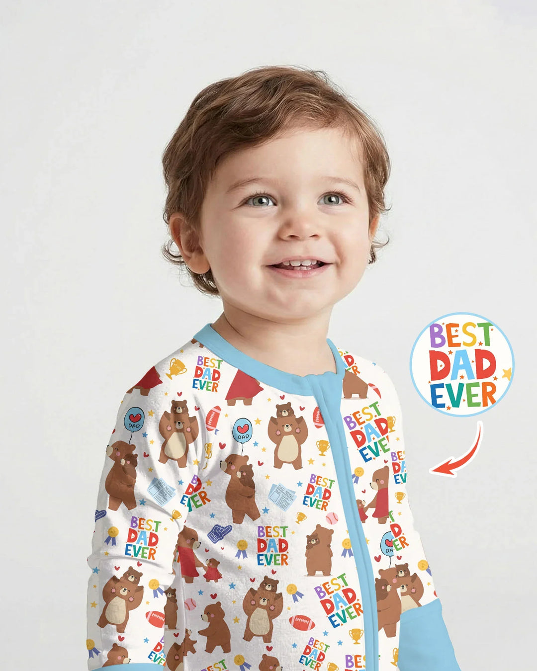 Gerippte Babykleidung mit individuellem Foto - Weich &amp; Skizzenhaft