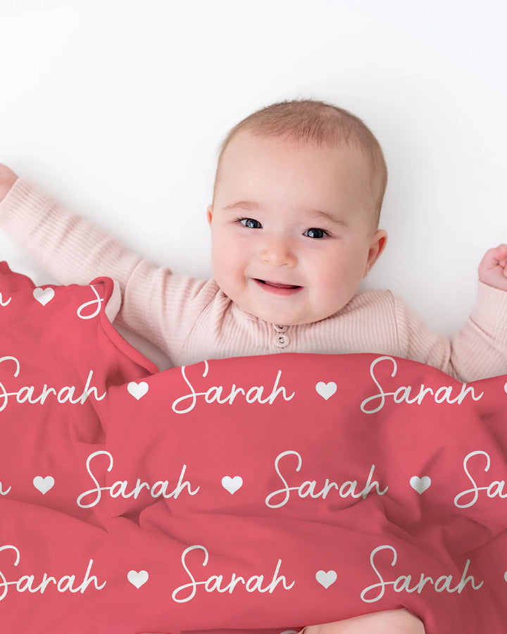 Sweetheart Script Bamboo Blanket