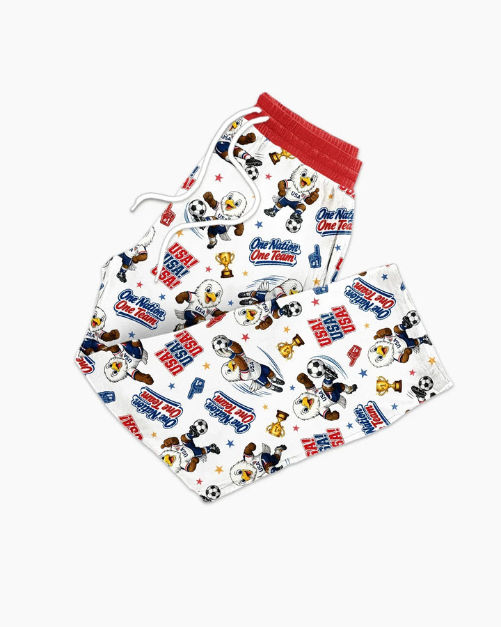 Soccer One Nation One Team Bamboo Men's Pajama Set