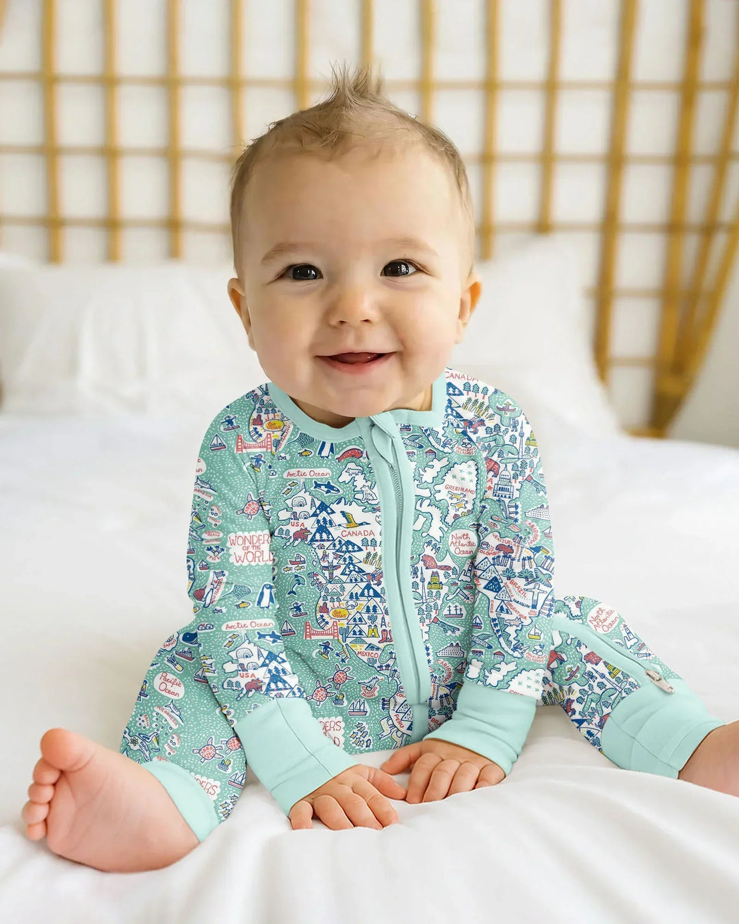 Gerippte Babykleidung mit individuellem Foto - Weich &amp; Skizzenhaft