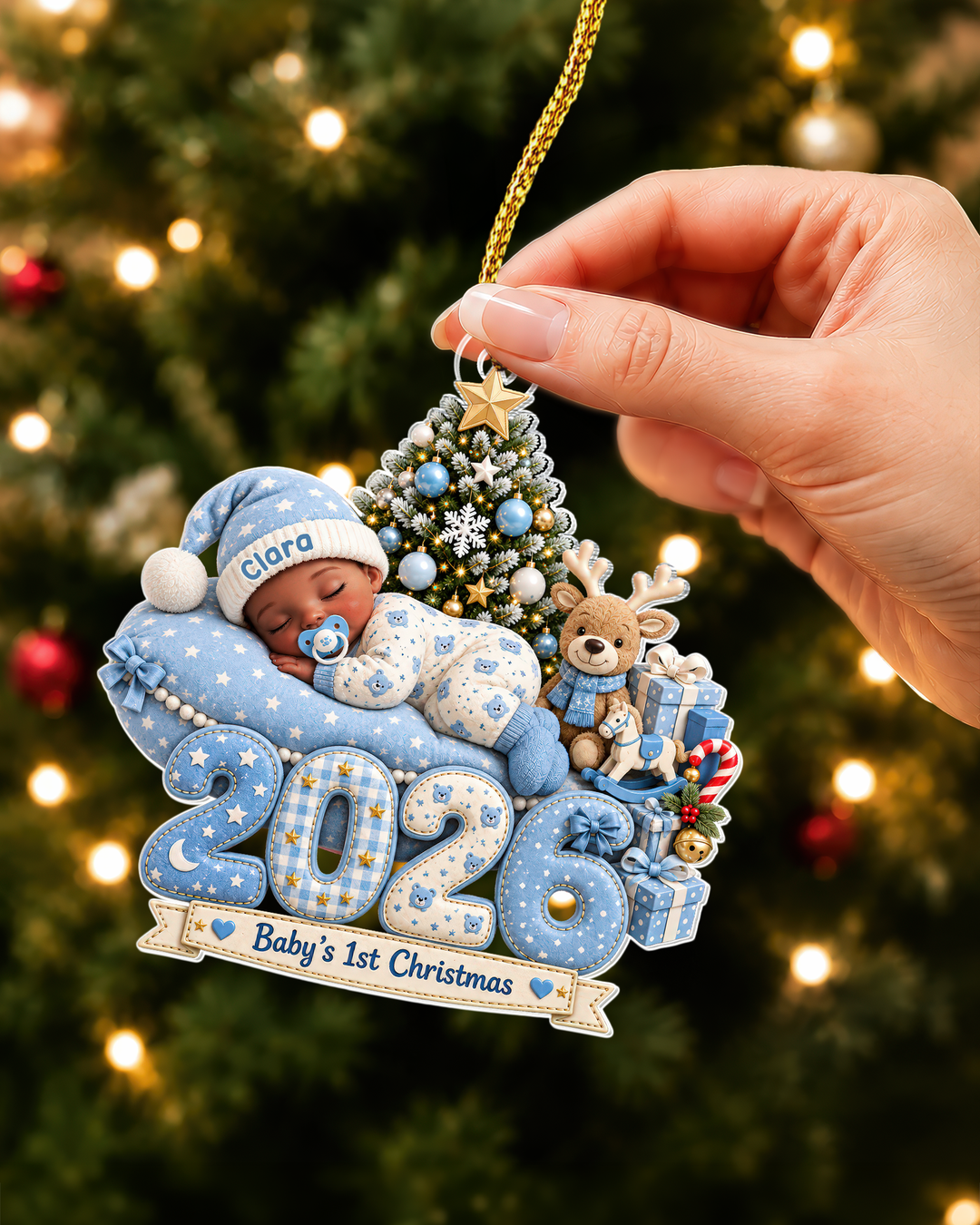 Personalized Baby's 1st Christmas Acrylic Ornament