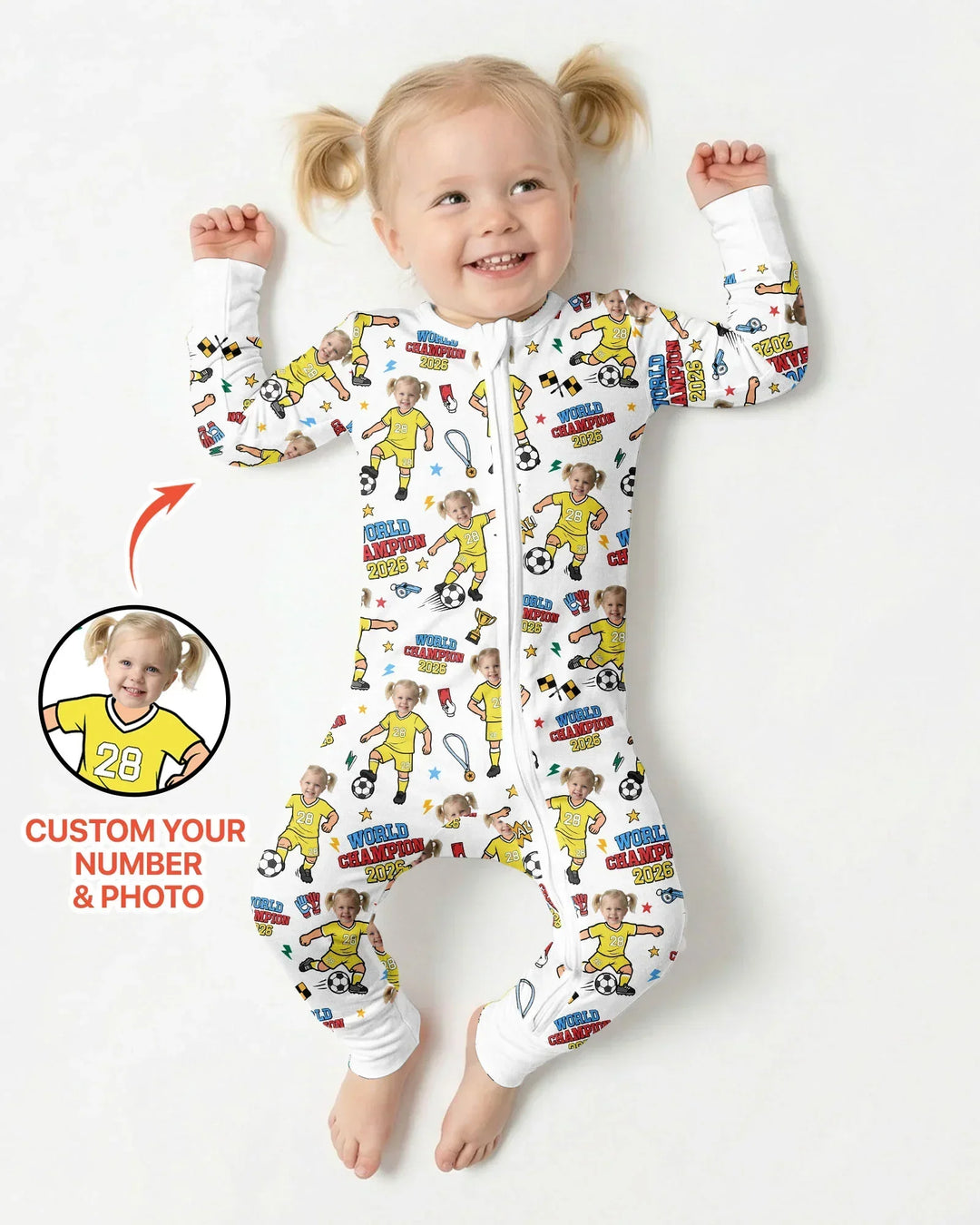 Gerippte Babykleidung mit individuellem Foto - Weich &amp; Skizzenhaft