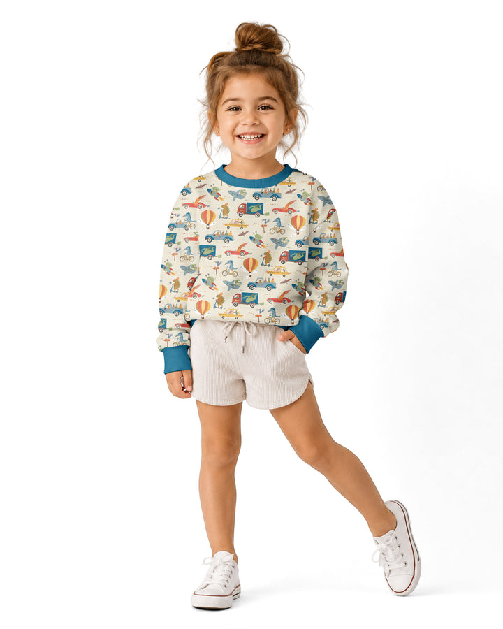 Monsters on the Move Bamboo Crewneck Sweatshirt