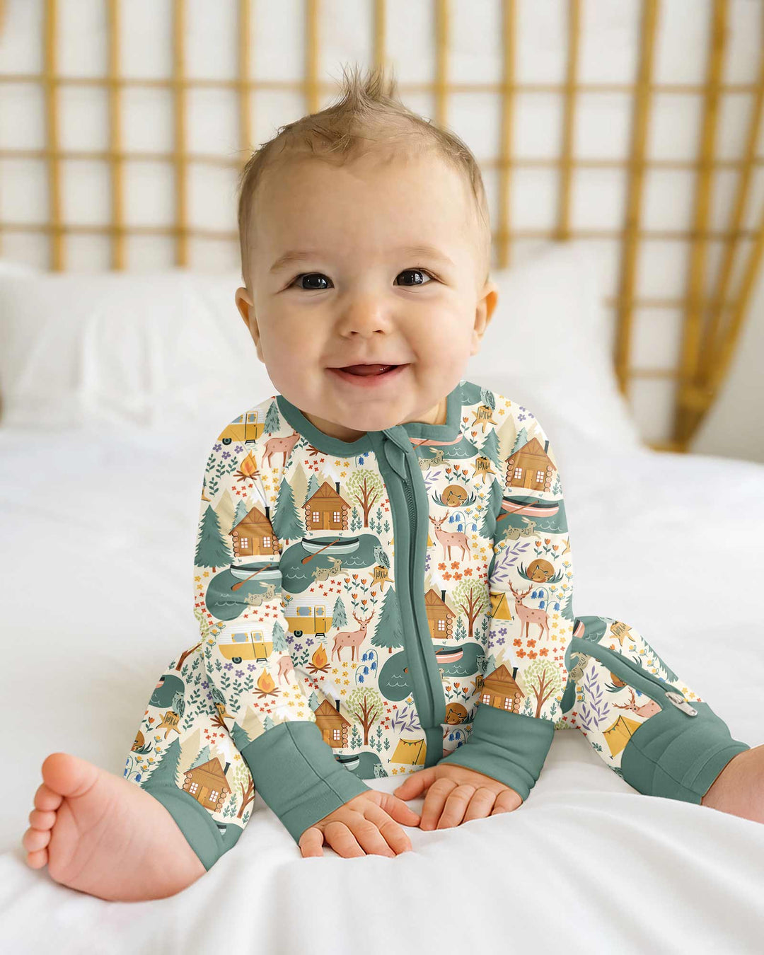 Gerippte Babykleidung mit individuellem Foto - Weich &amp; Skizzenhaft