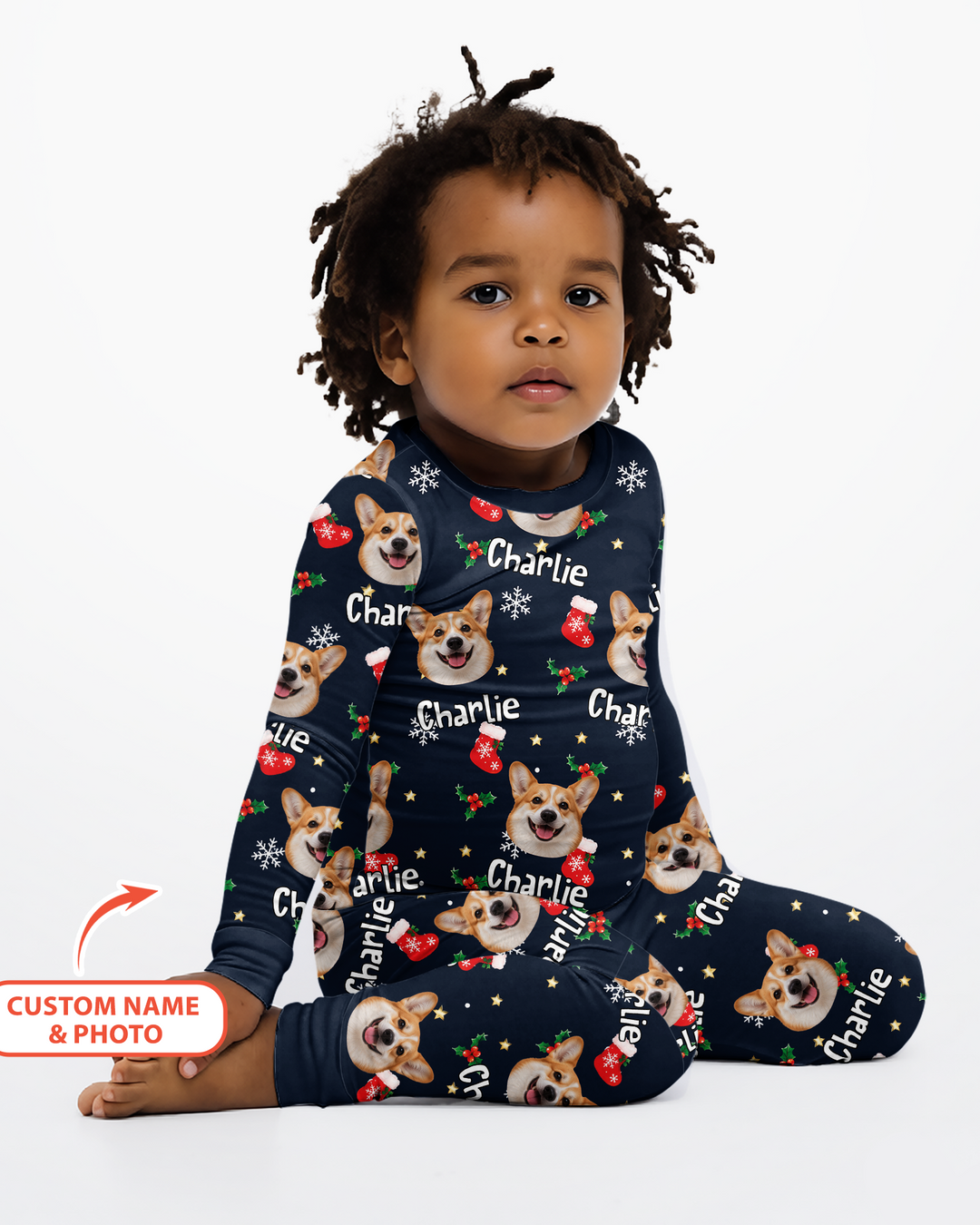My Furry Christmas Bamboo Two Piece Long Sleeve Pajama Set
