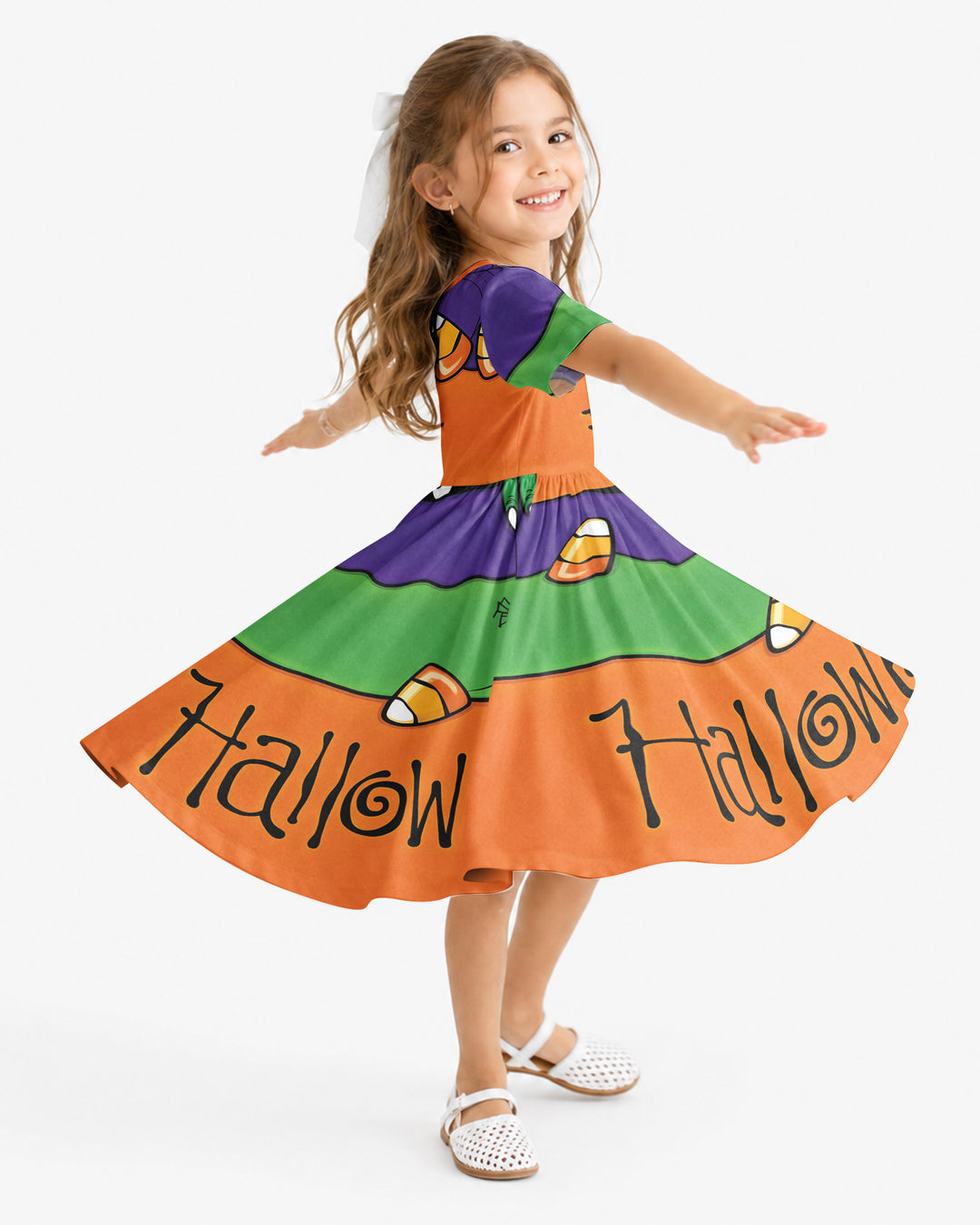 Happy Halloween Bamboo Twirl Dress