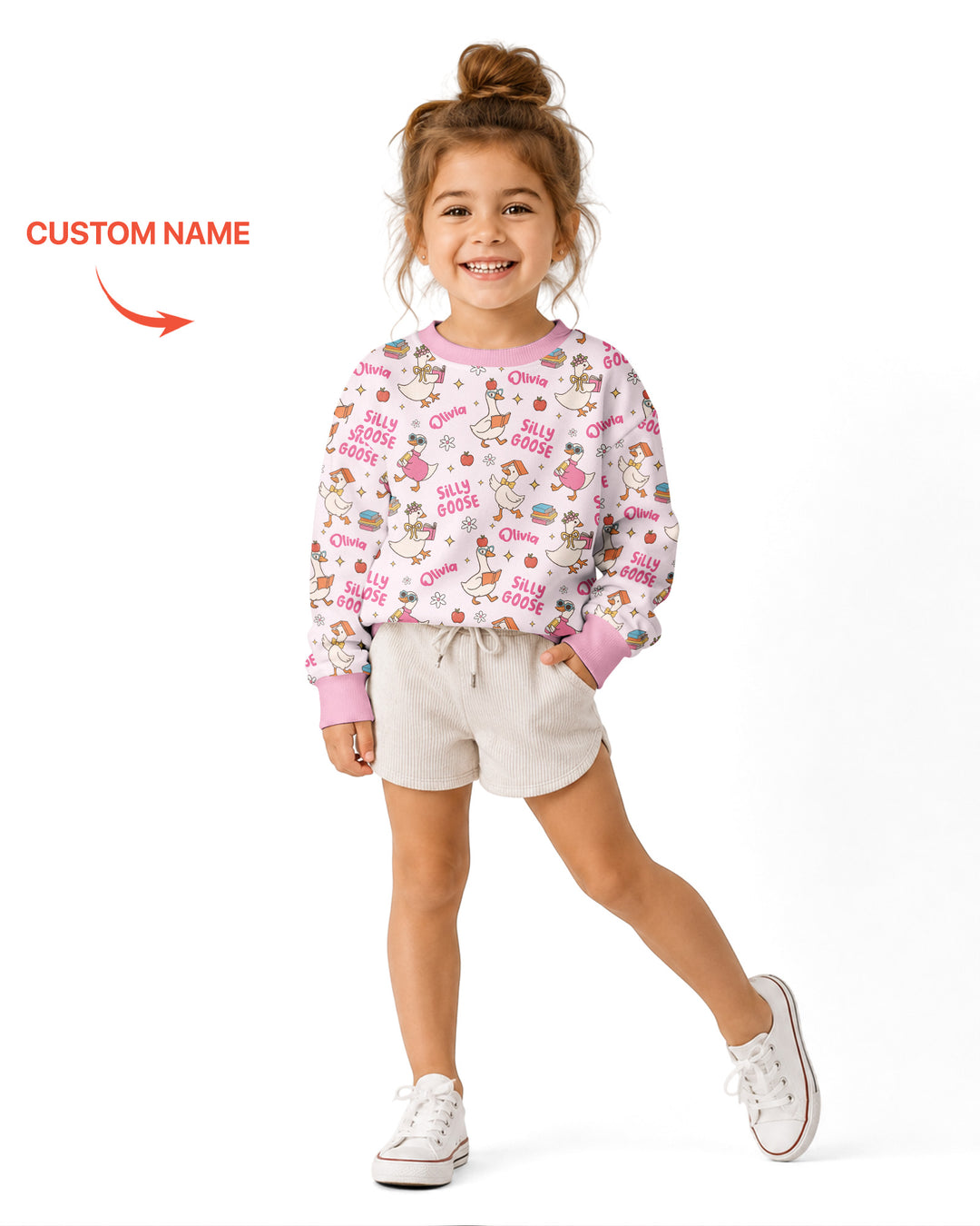 Custom Template Bambus-Rundhals-Sweatshirt