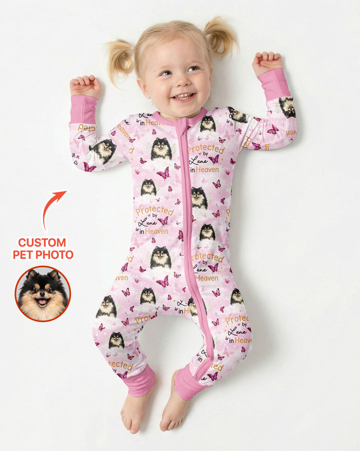 Gerippte Babykleidung mit individuellem Foto - Weich &amp; Skizzenhaft
