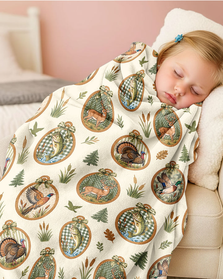Hunting Season Family Matching Bamboo Blanket