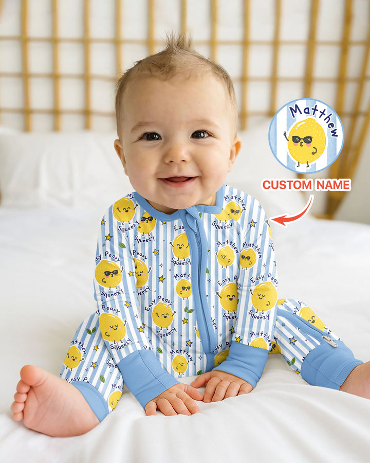 Easy Peasy Lemon Squeezy Custom Name Bamboo Convertible Zippy