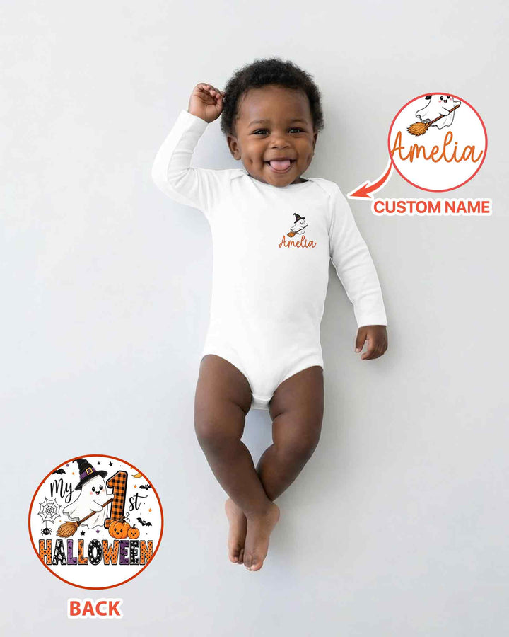 Personalized My 1st Halloween Bamboo Bodysuit