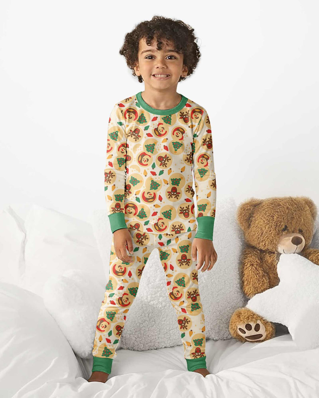 Christmas Sugar Cookie  Bamboo Two Piece Long Sleeve Pajama Set