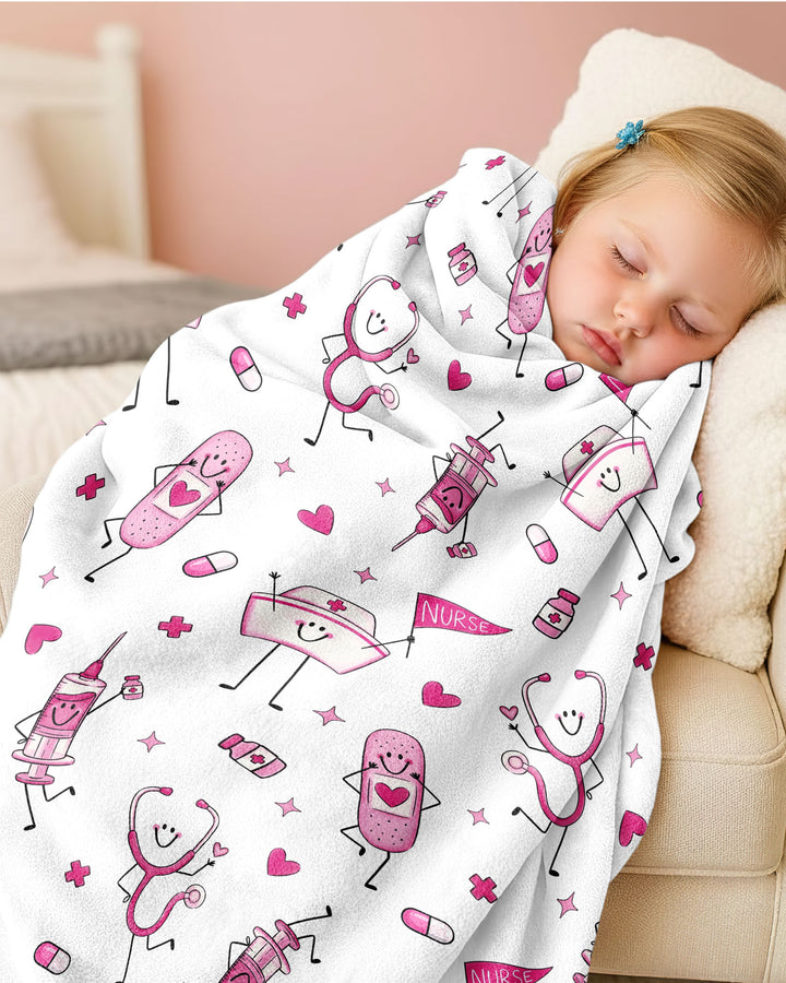 Cute Nurse Crew Bamboo Blanket