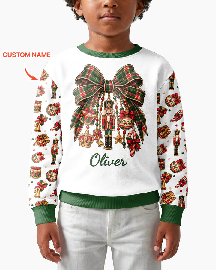 Custom Name Nutcracker The Bow Bamboo Crewneck Sweatshirt