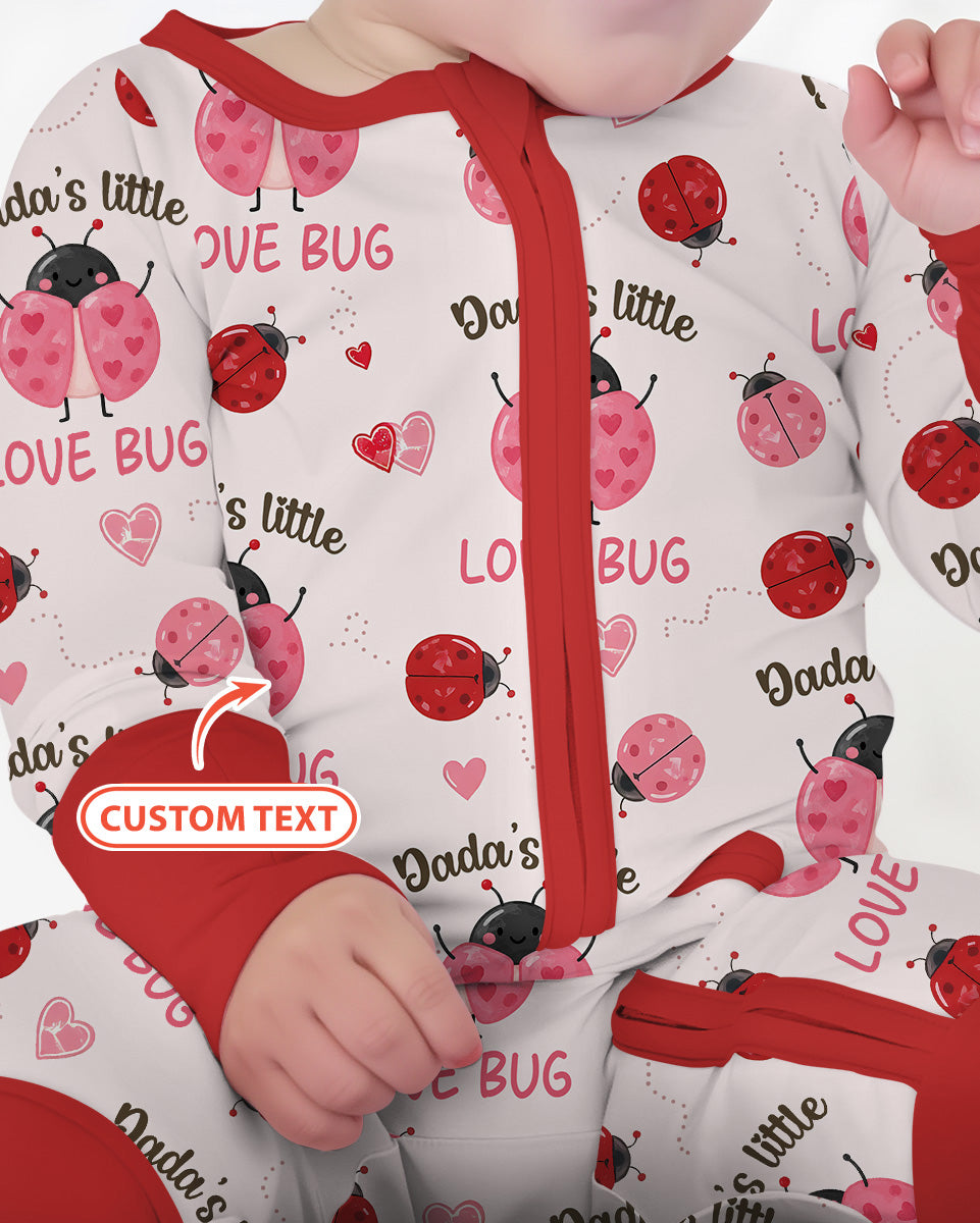 Personalized Grandma's Little Love Bug Bamboo Convertible Zippy