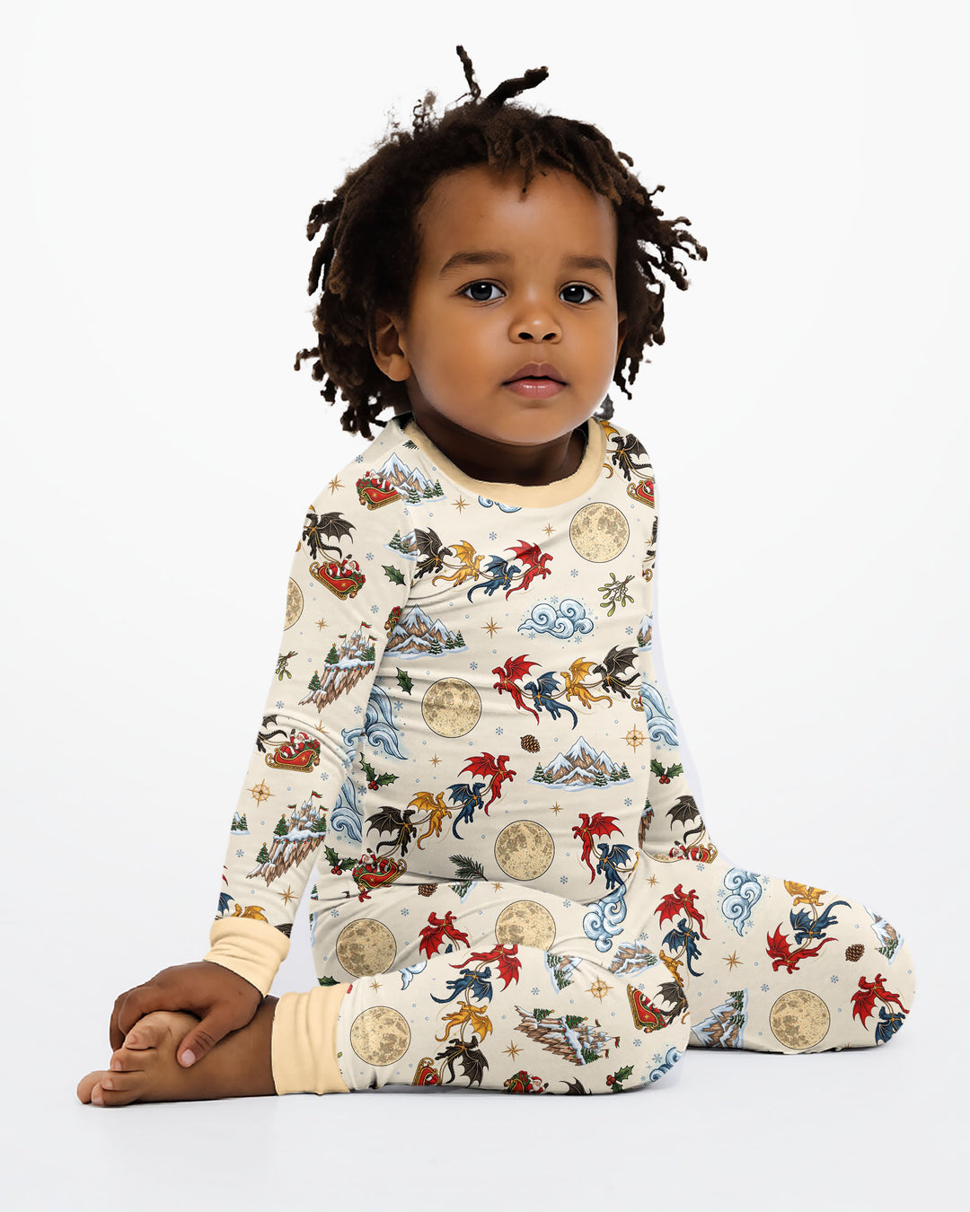 Fourth Wing Christmas Bamboo Two Piece Long Sleeve Pajama Set