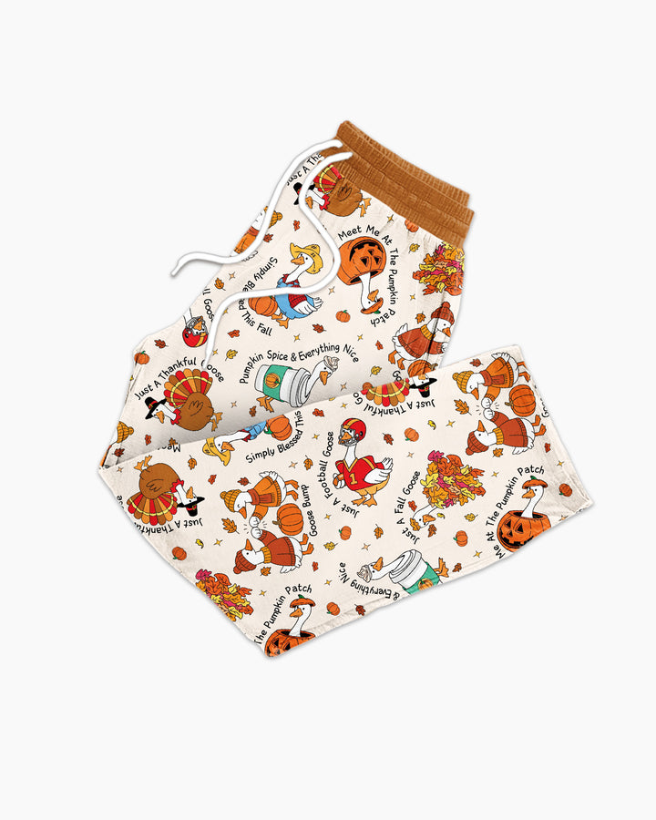 Just A Fall Goose Family Matching Bamboo Men's Pajama Set
