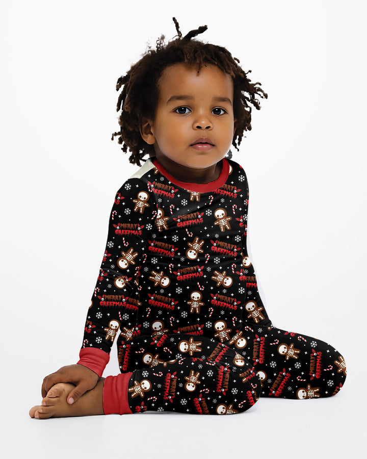 Merry Creepmas Cookies Bamboo Two Piece Long Sleeve Pajama Set