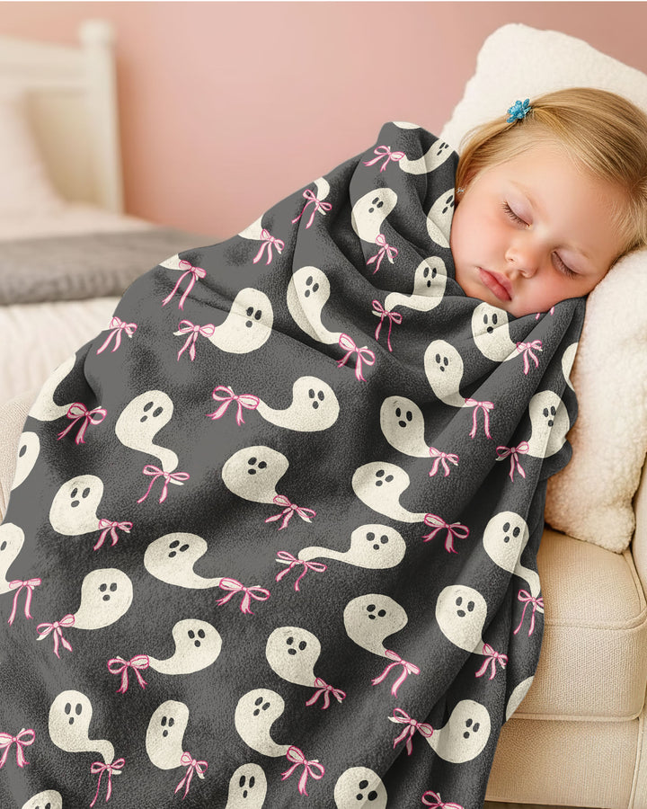 Little Ghosts Bamboo Blanket