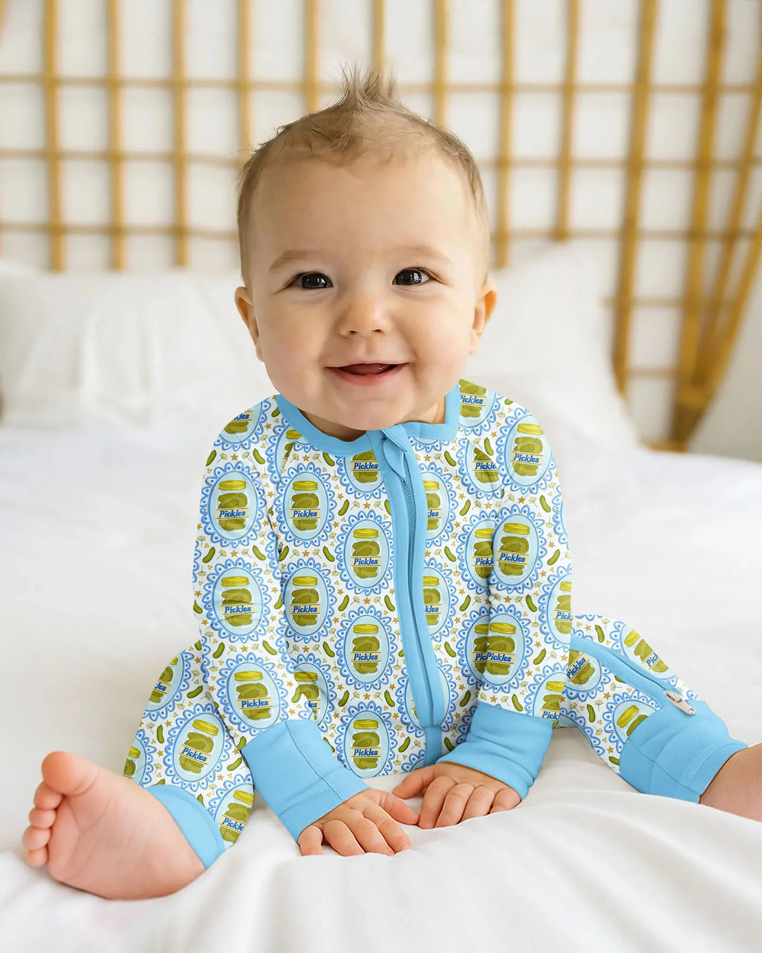Gerippte Babykleidung mit individuellem Foto - Weich &amp; Skizzenhaft