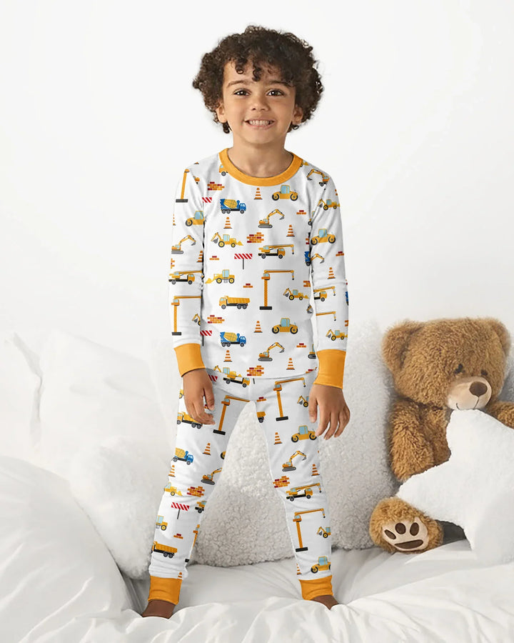 Construction Bamboo Two Piece Pajama Set