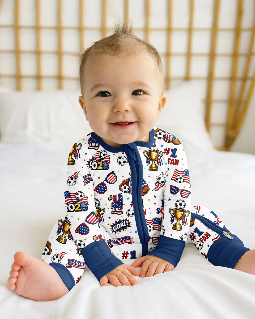 Gerippte Babykleidung mit individuellem Foto - Weich &amp; Skizzenhaft