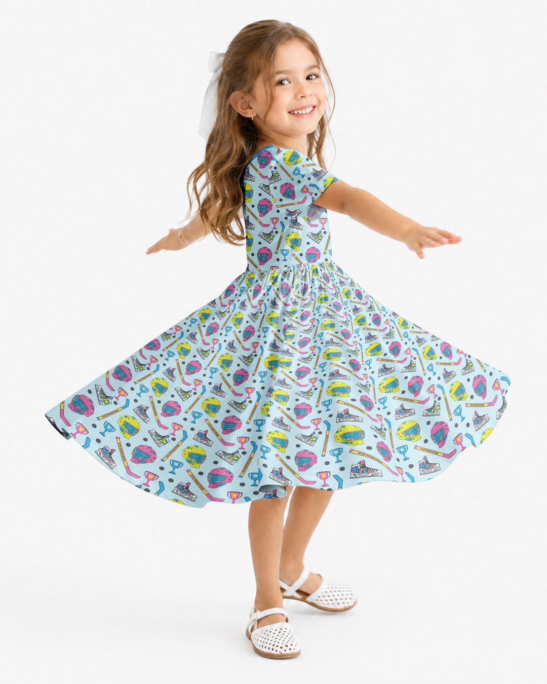 The Ice Hockey Princess Bamboo Twirl Dress