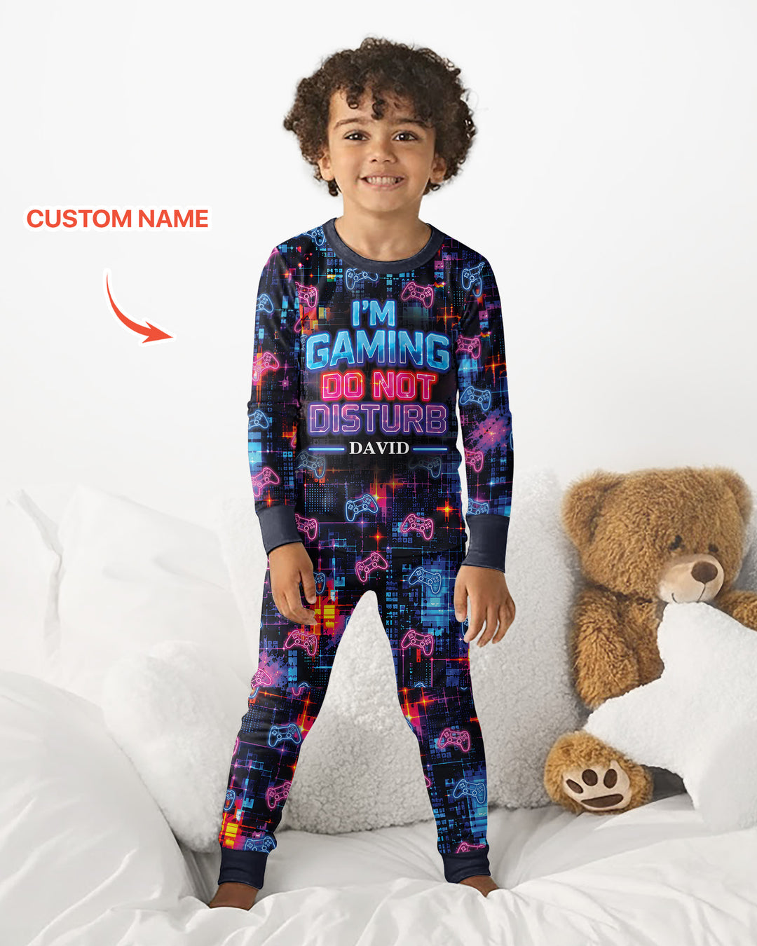 Game Mode On Bamboo Two Piece Long Sleeve Pajama Set