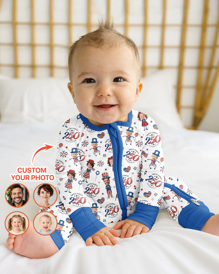 Gerippte Babykleidung mit individuellem Foto - Weich &amp; Skizzenhaft